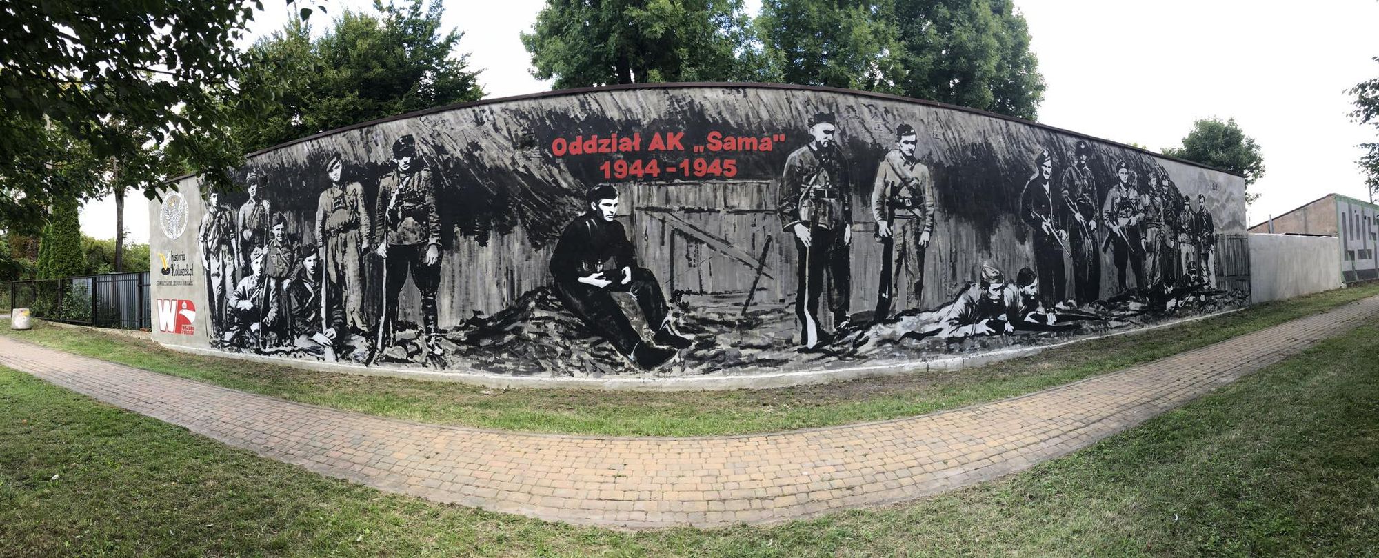 Odsłonięcie muralu poświęconemu Oddziałowi Armii Krajowej por. Romualda Ziółkowskiego - 